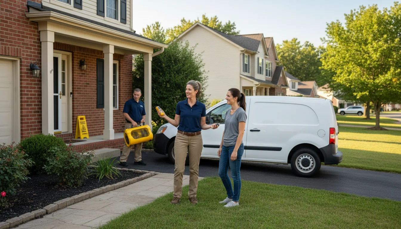 Residential water damage restoration in District of Columbia